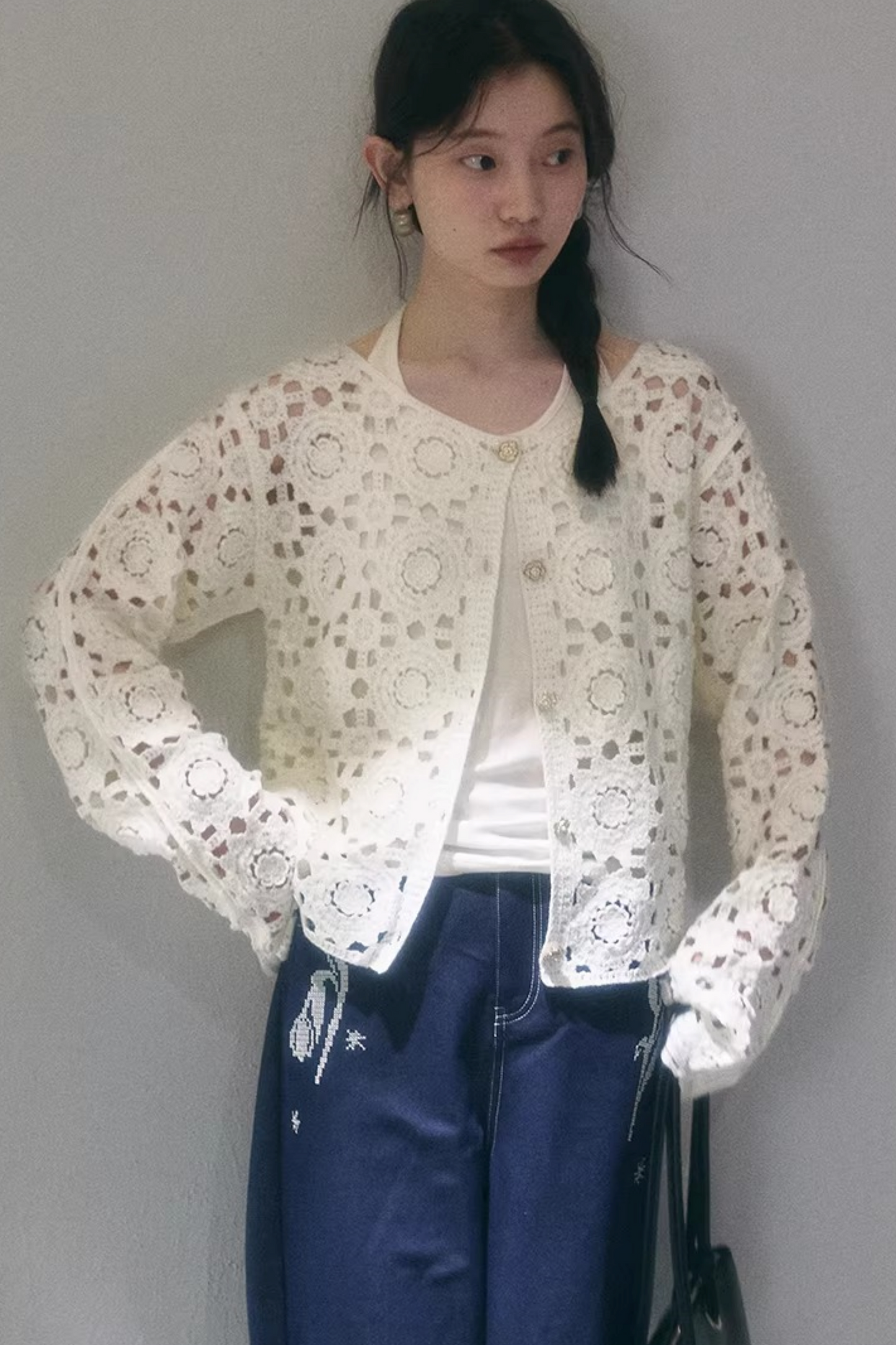 Floral Dream Häkeljacke