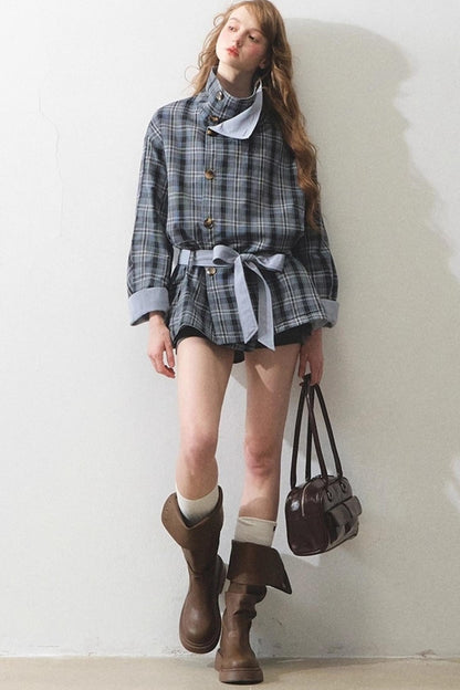 Vintage Loose Tunic Trench Coat