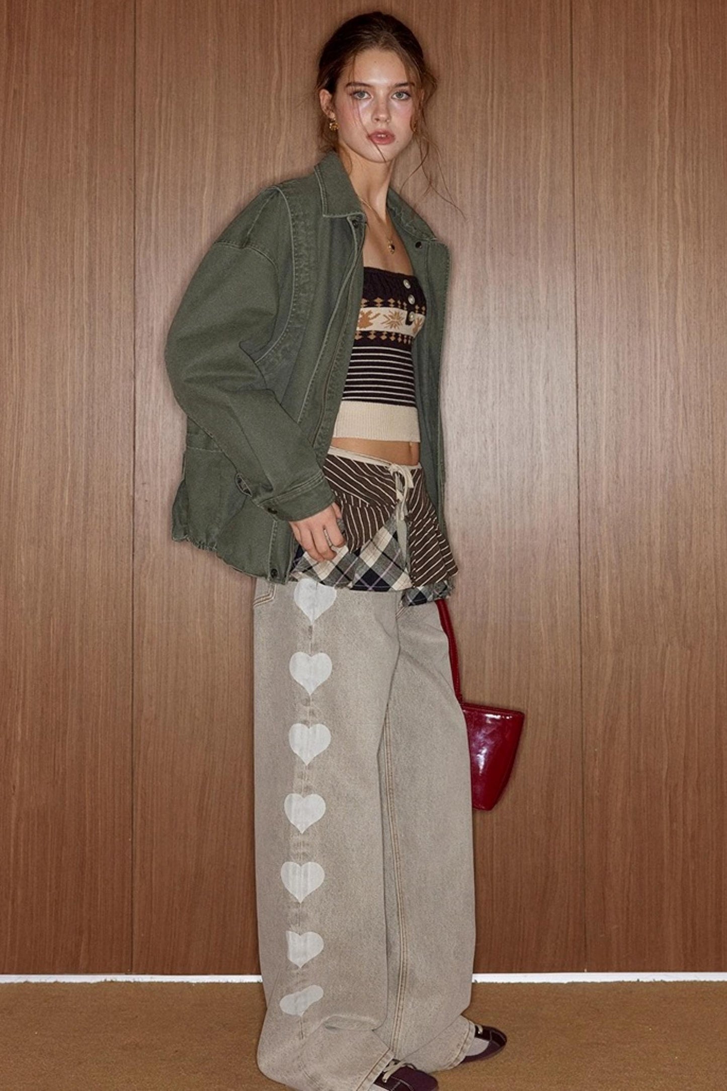 Almond Love Brown Jeans