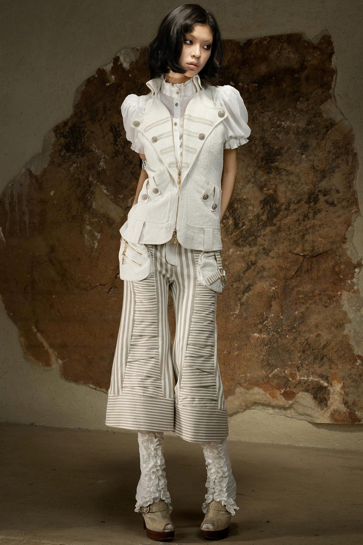 Retro Palace Puff Sleeve Blouse