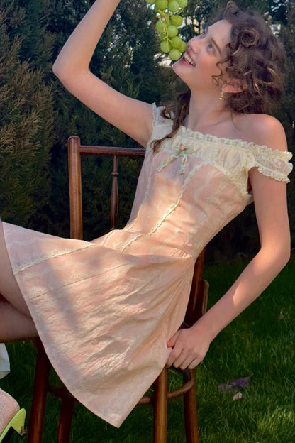 Lace One-Shoulder Dress