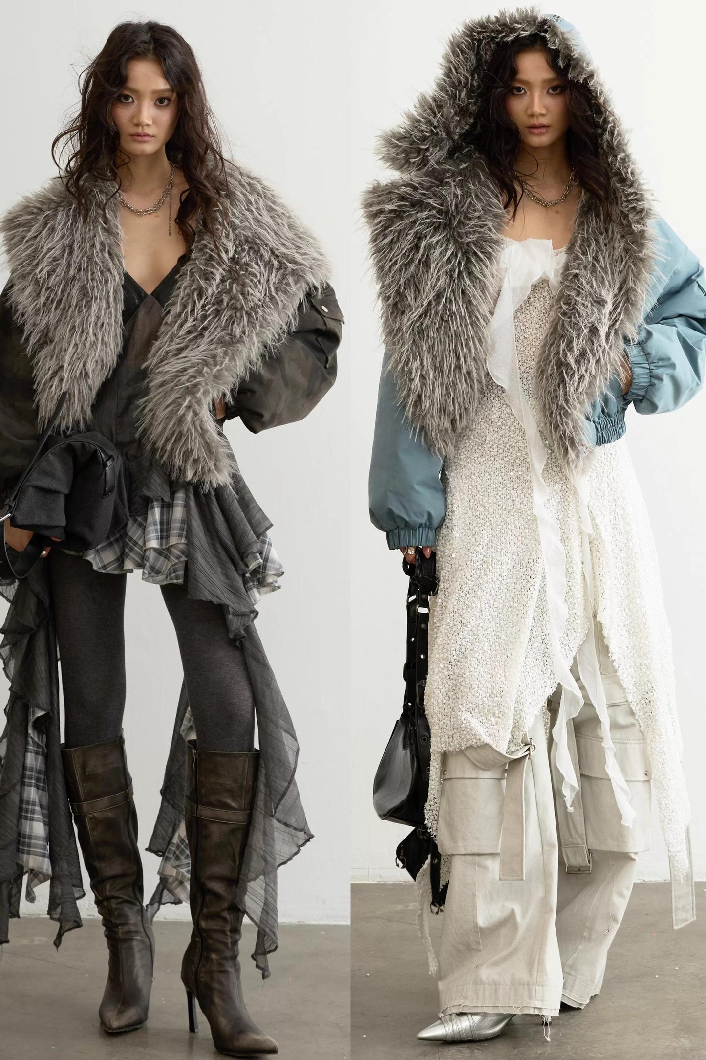 High-Waisted Aviator Jacket