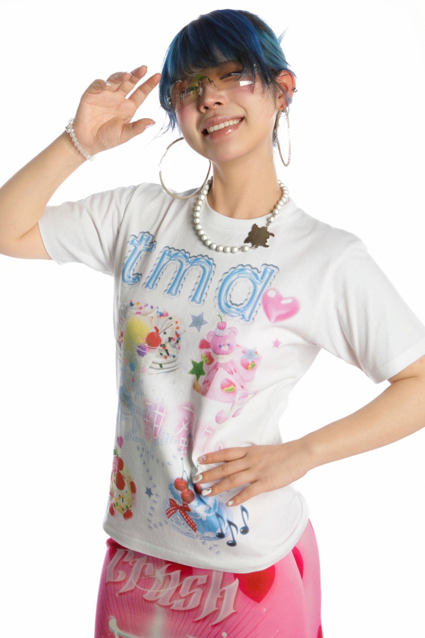 Sweet Cotton Shoulder T-Shirt