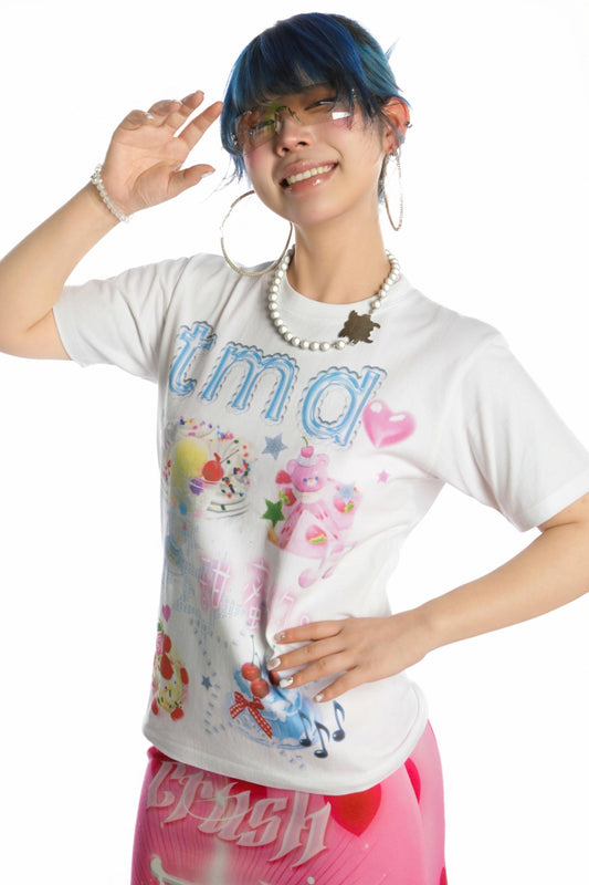 Sweet Cotton Shoulder T-Shirt