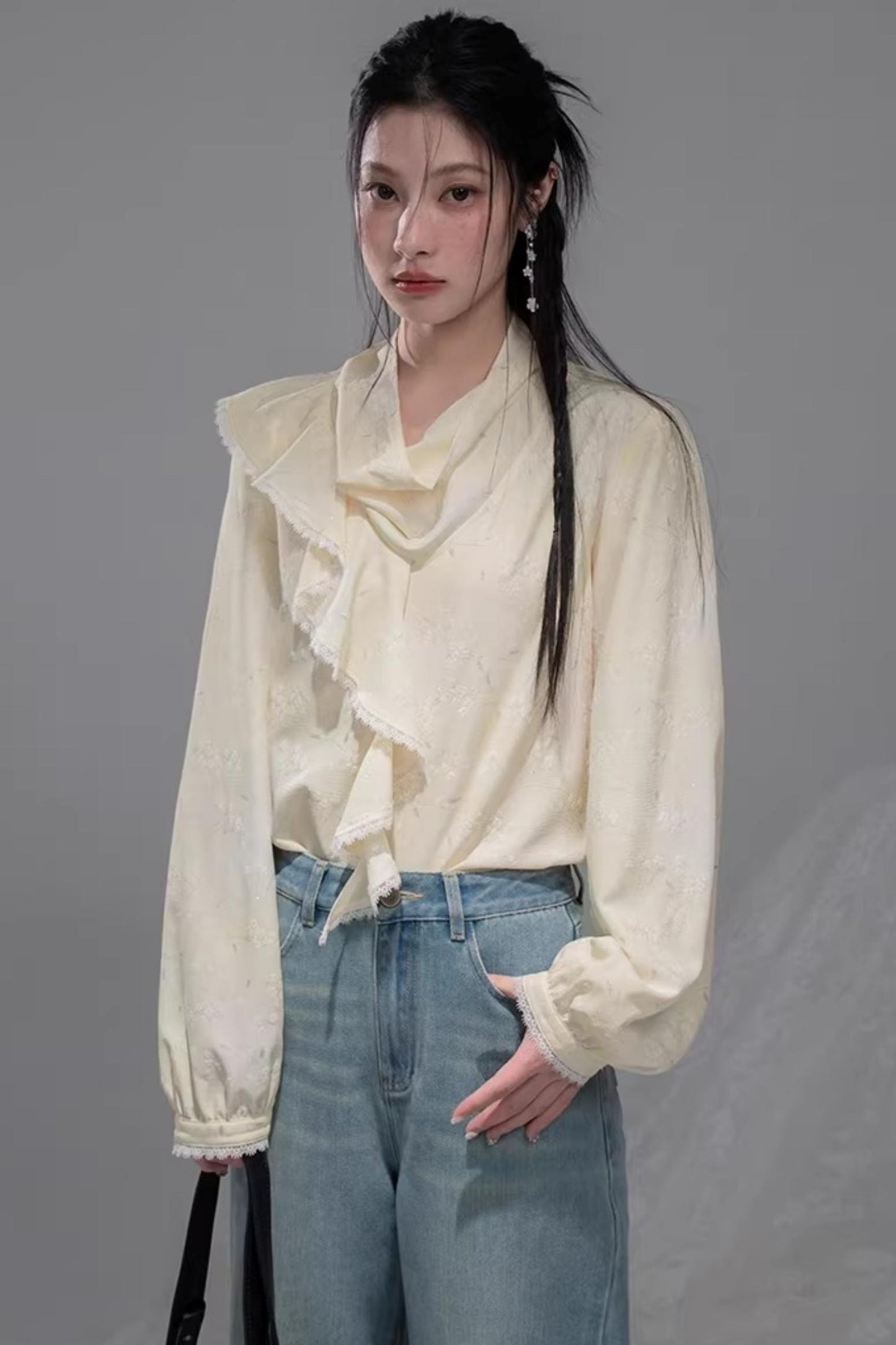 Lemon Yellow Ruffled Blouse