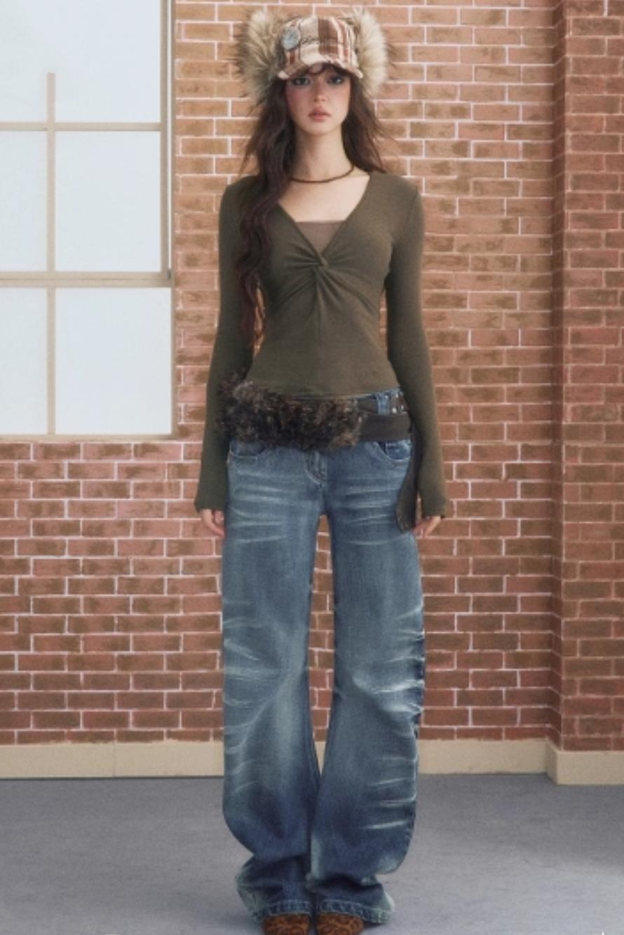 Winter V-Neck T-Shirt