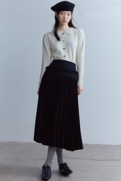 Polo Collar Wool Sweater