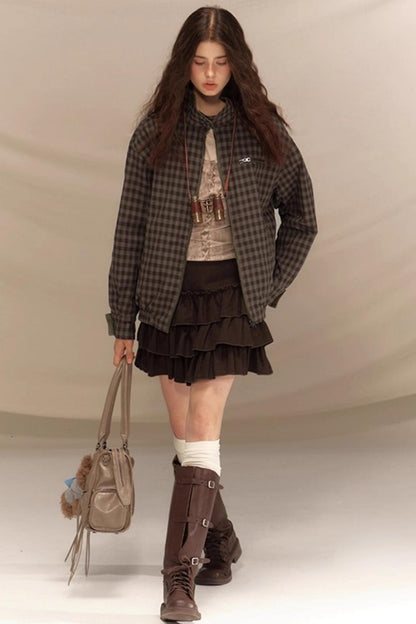 Winter Wool High-Waisted Skirt