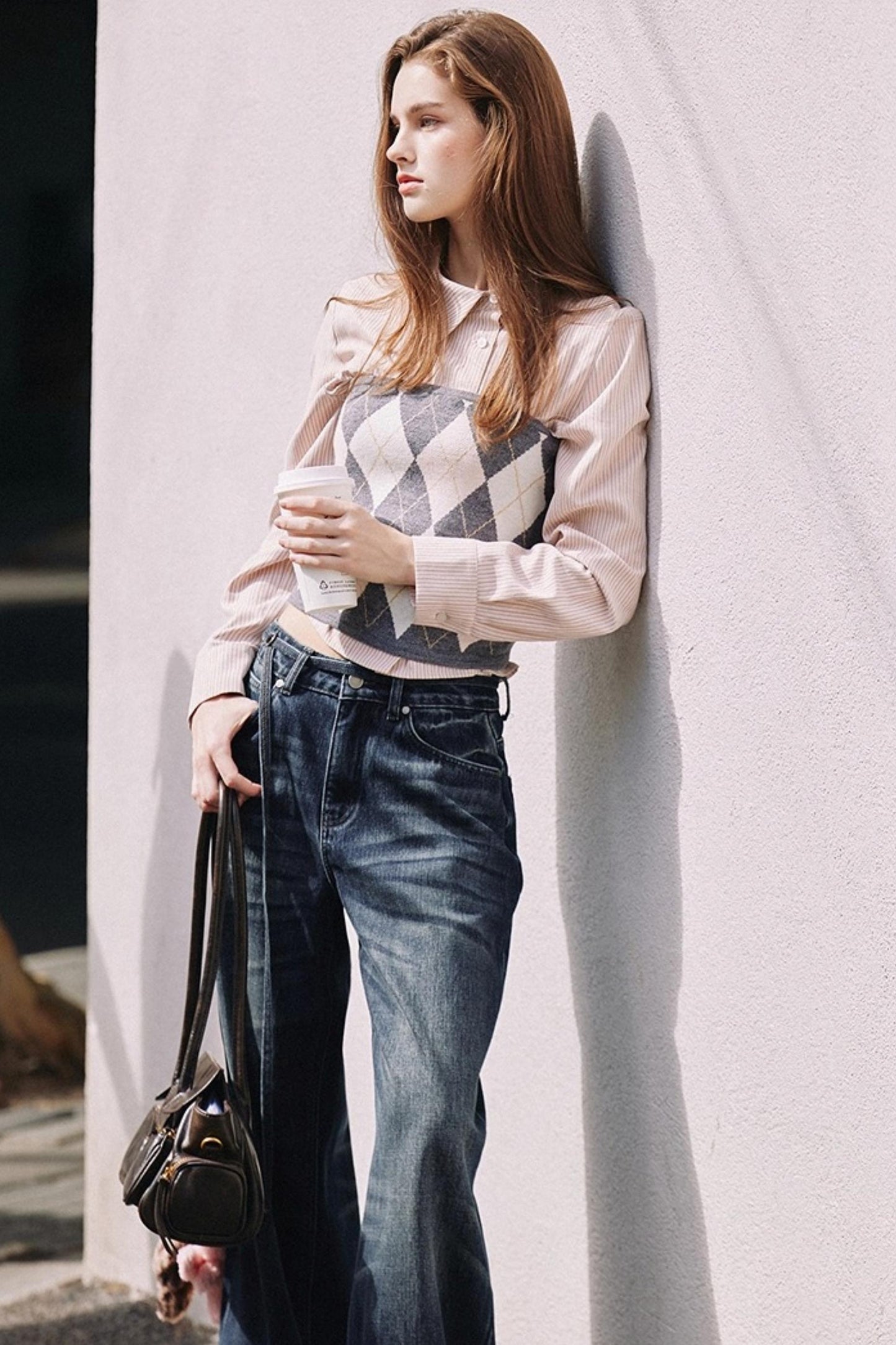 Dark Blue Vintage Whiskered Pants