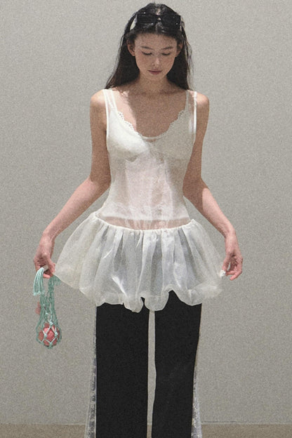 Butterfly Beaded Wrap Top