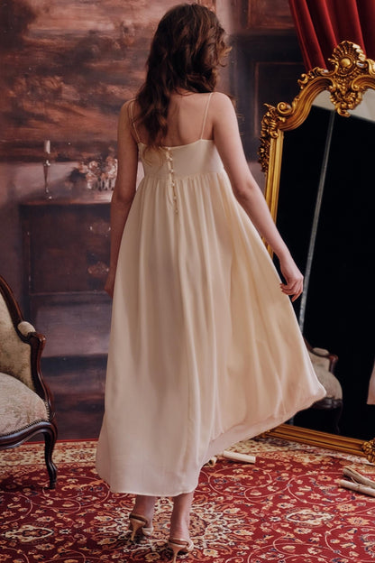 Lace Halter Nightgown Dress