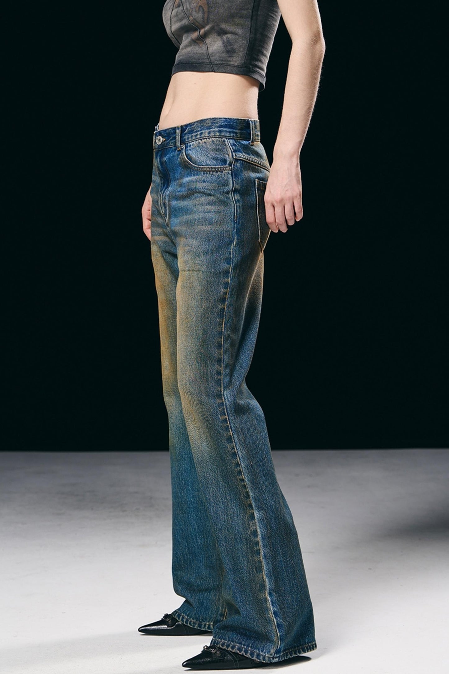 Distressed Denim Jeans