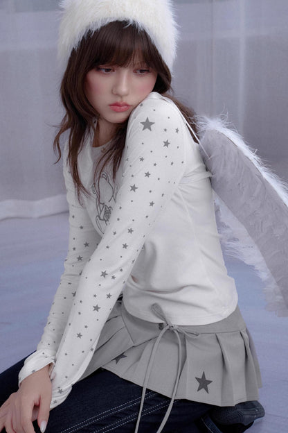 Girl Spirit White Star T-Shirt