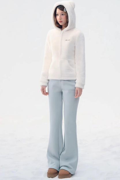 Sky Blue Teddy Bear Jacket Set-Up