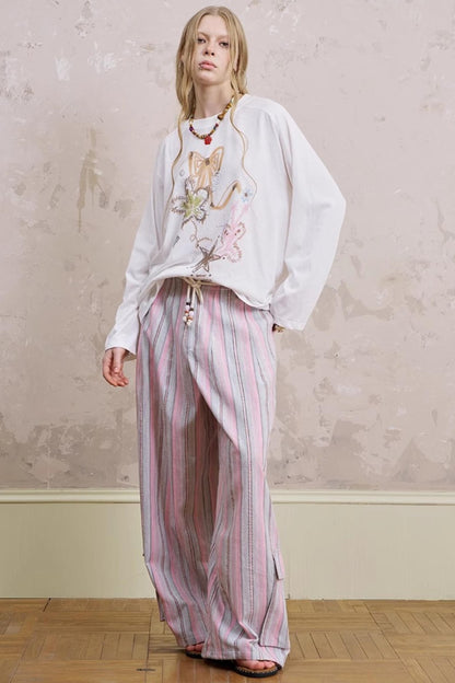 Simple Long Silhouette Pants