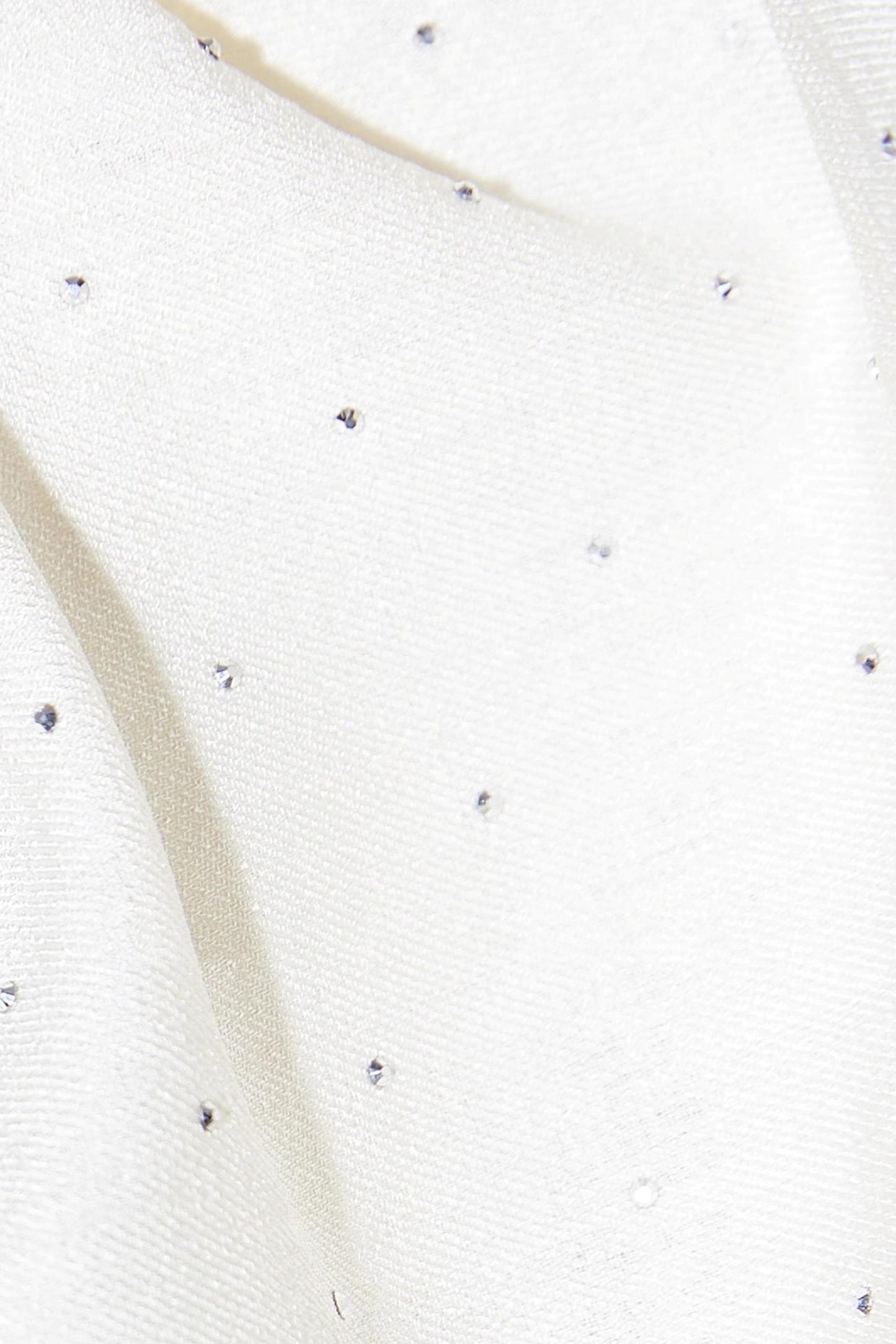 Rhinestone Puff Sleeve Dress