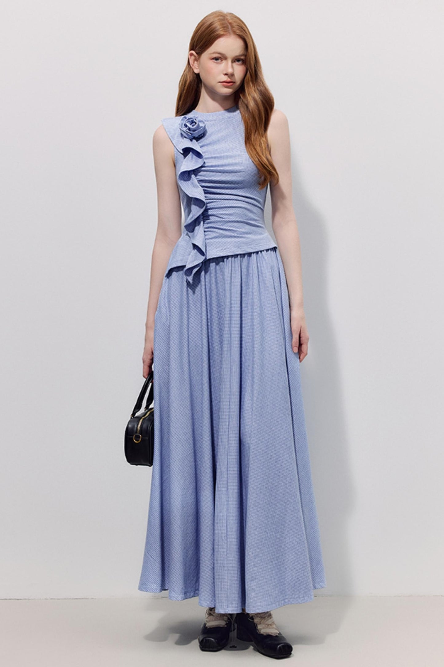 Blue Plaid Summer Dress