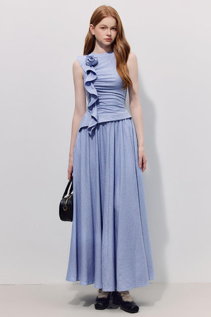 Blue Plaid Summer Dress