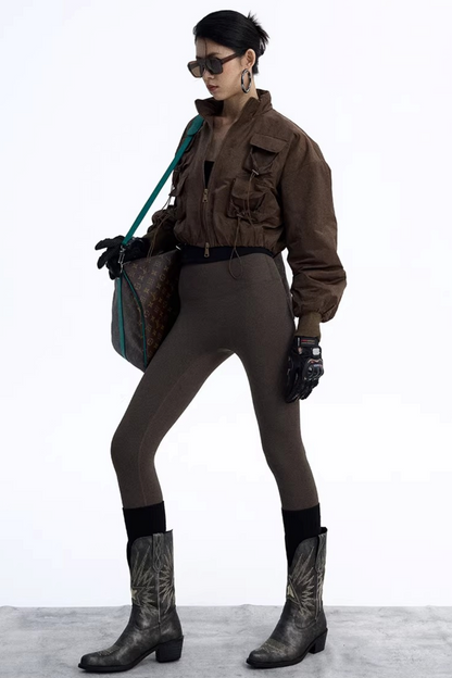 Solid Color Flight Jacket