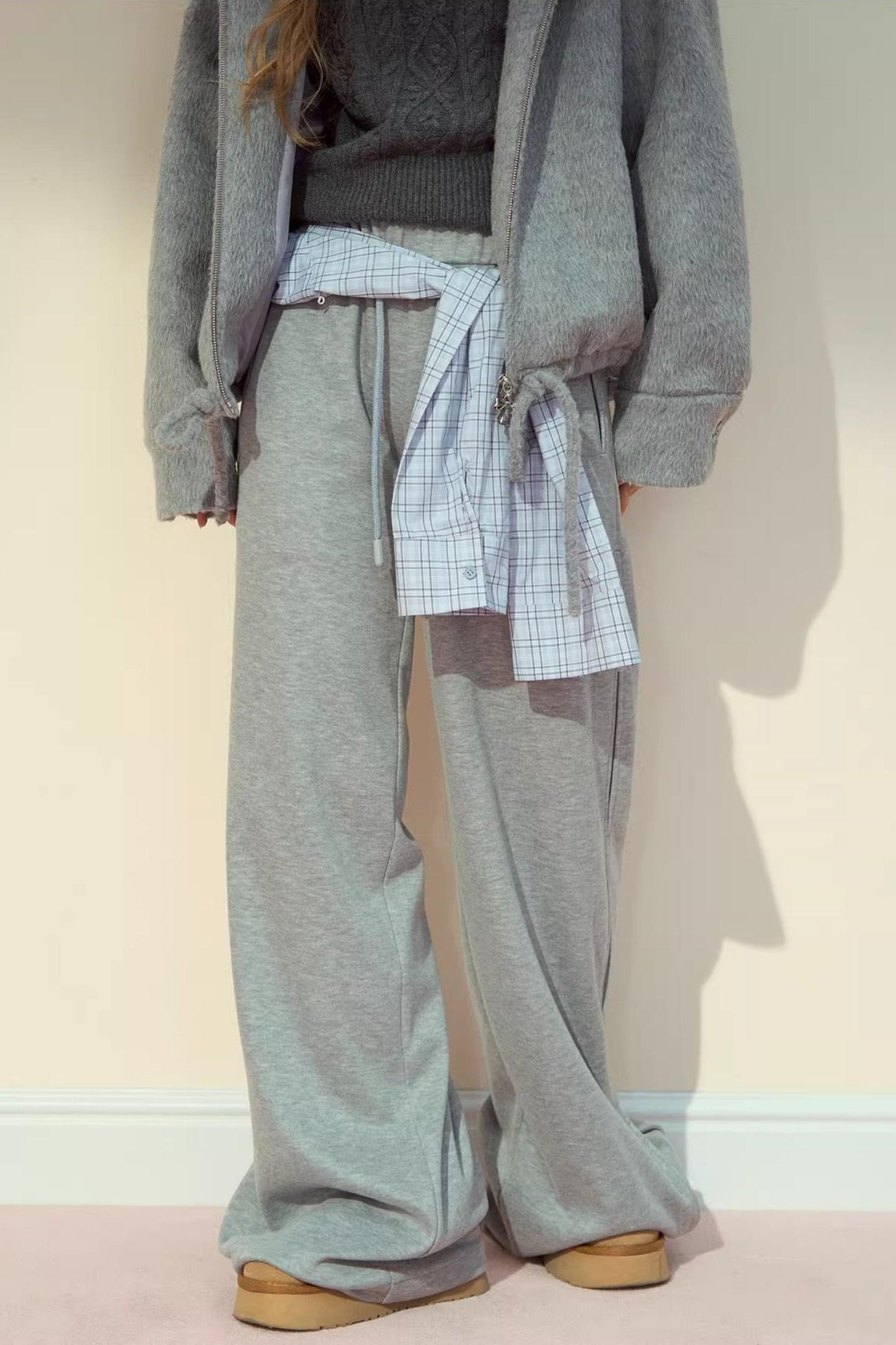 Straight Woolen Trousers