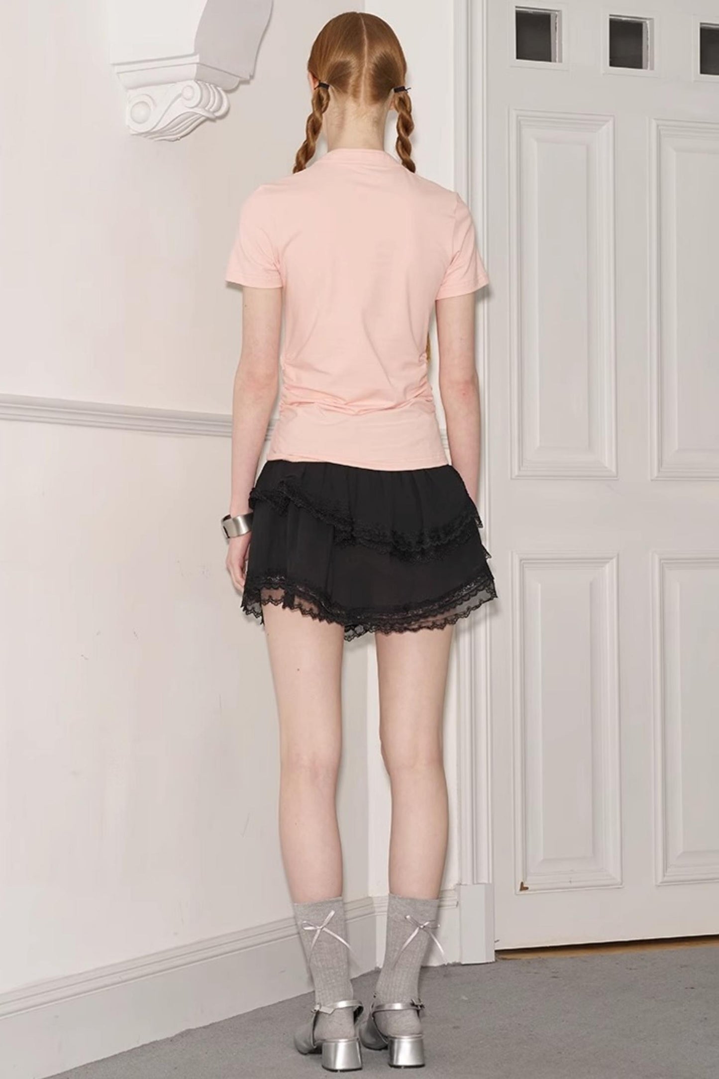 Chinese Chic Bow Short Sleeve Top