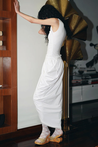 Western Style Draped Dress