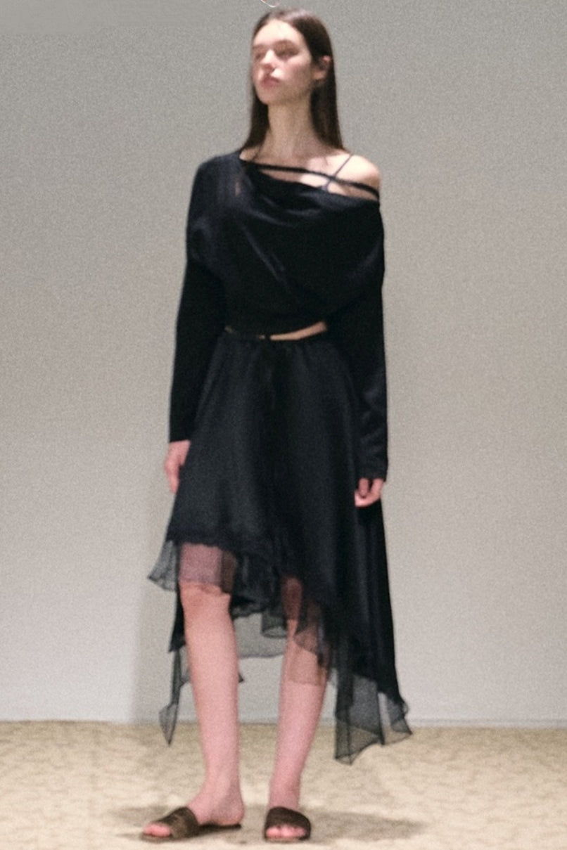 Naia Organ Acetate Skirt