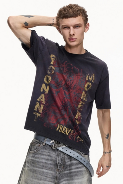 Retro Distressed Cotton Top