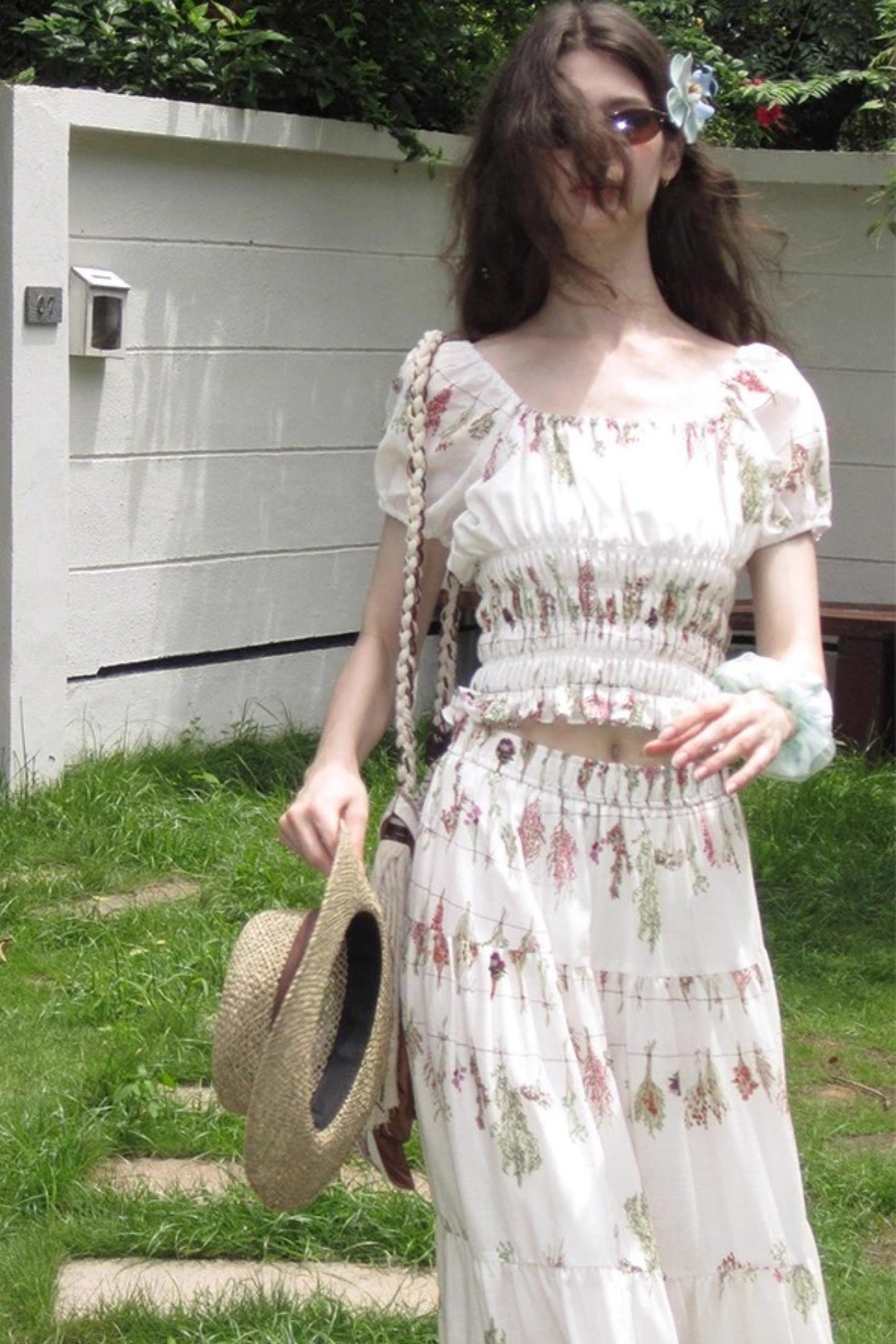 Botanical Linen Skirt Set-Up
