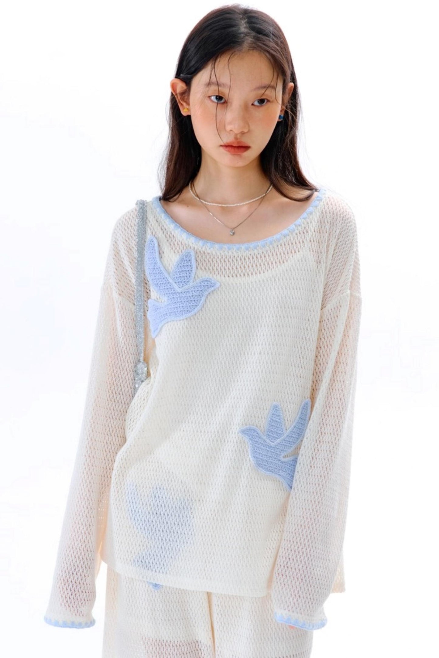 Original Embroidery Knitted T-Shirt