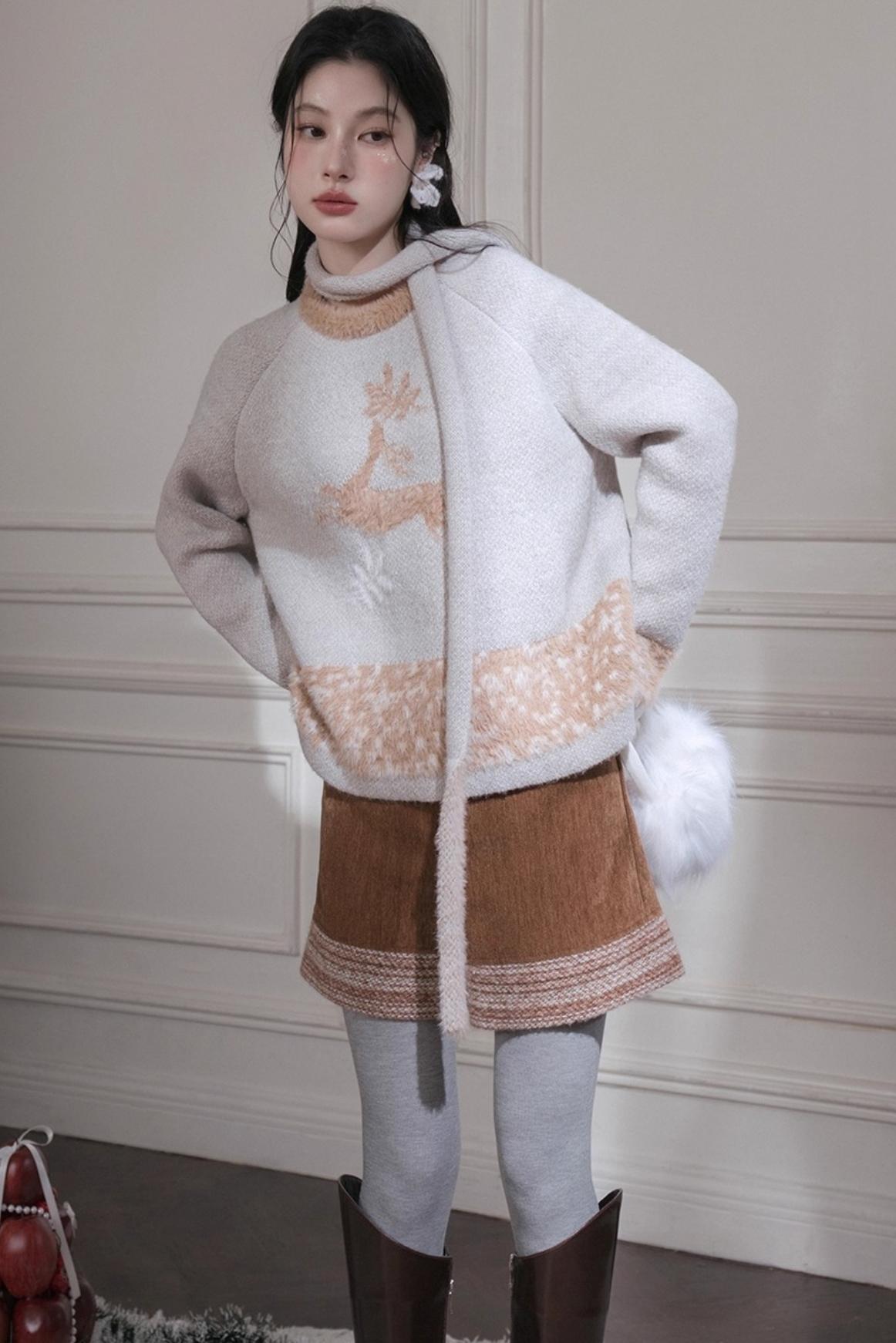 Red Sand Corduroy Wool Shorts