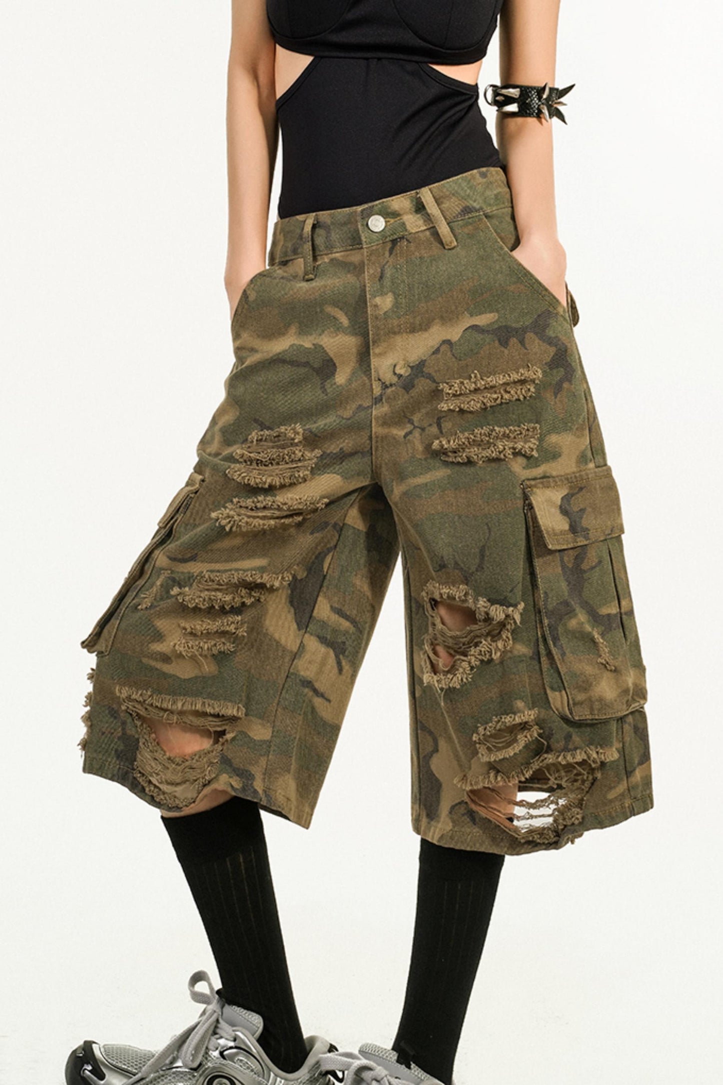 Vintage Camouflage Seven Pants