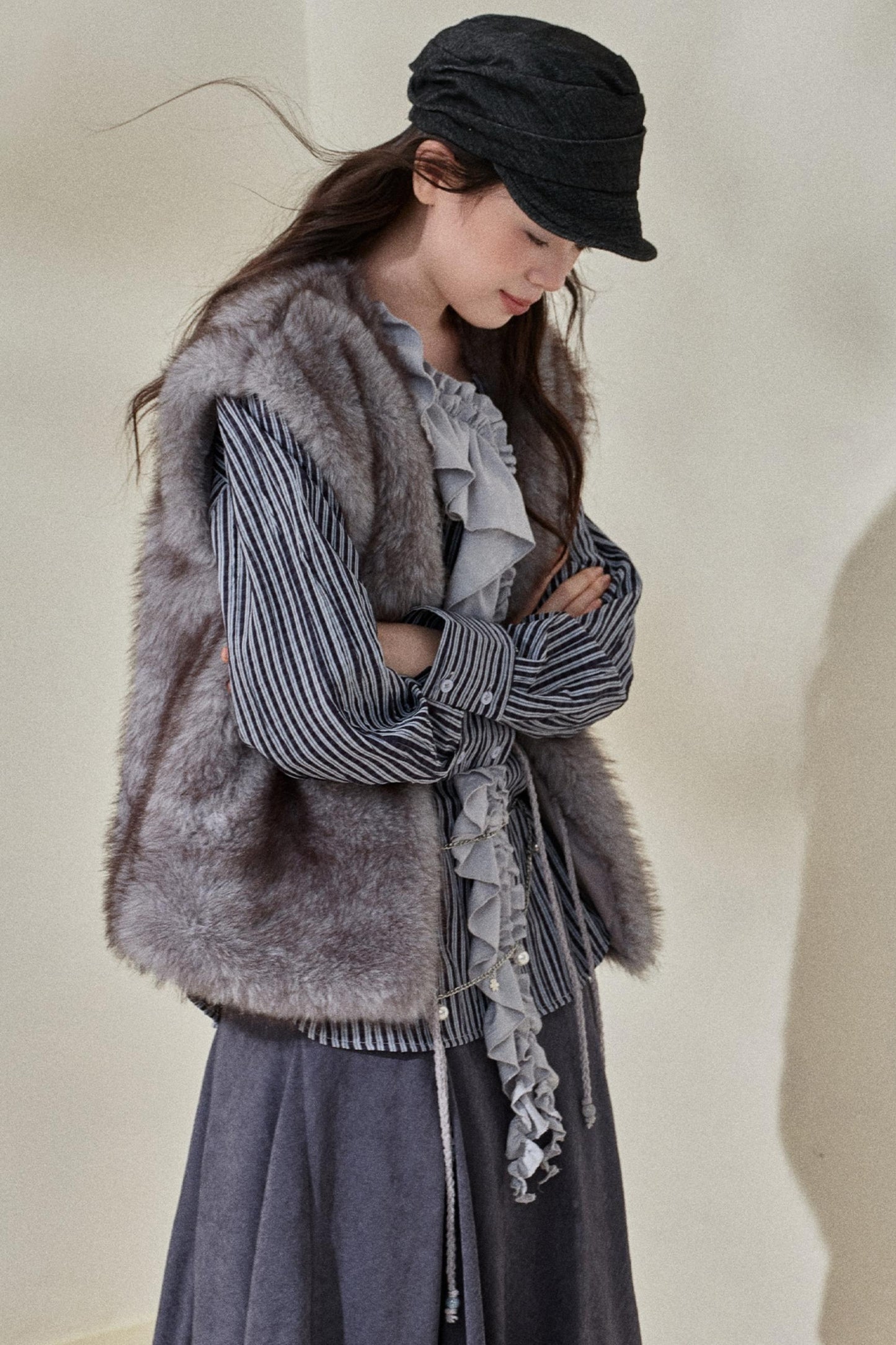 Eco-Friendly Faux Fur Vest