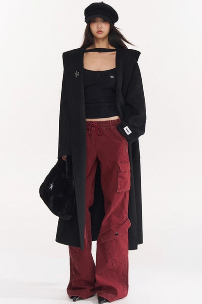 Red Vintage Cargo Pants