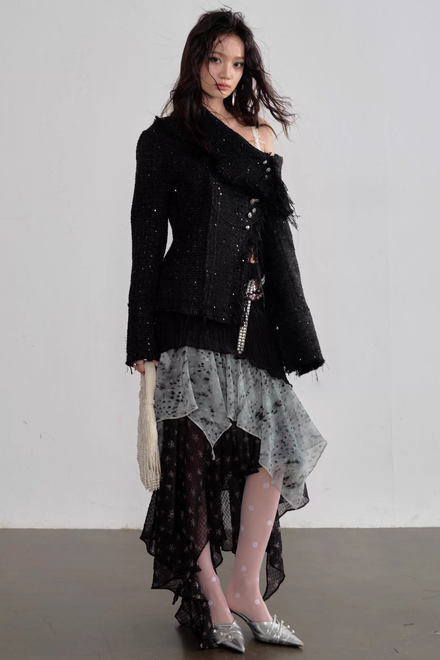 Bohemian Asymmetrical Fringe Jacket