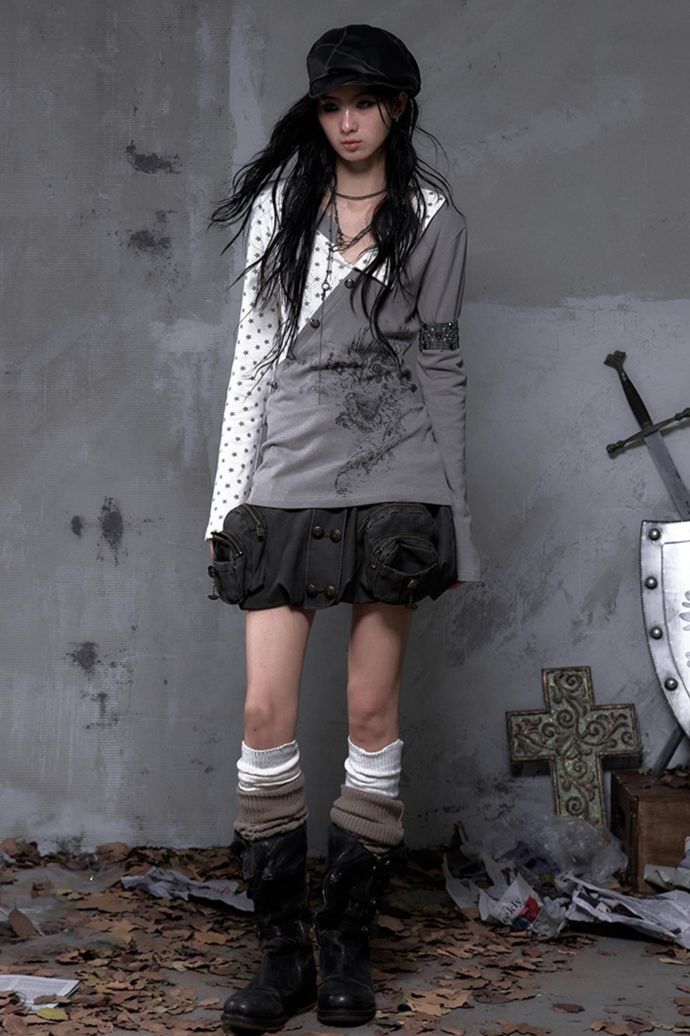 Vintage Striped Knitted Top