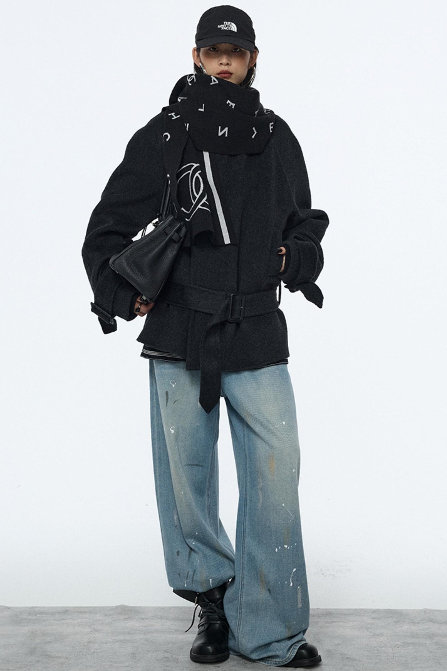 Splash-Ink Vintage Denim Pants