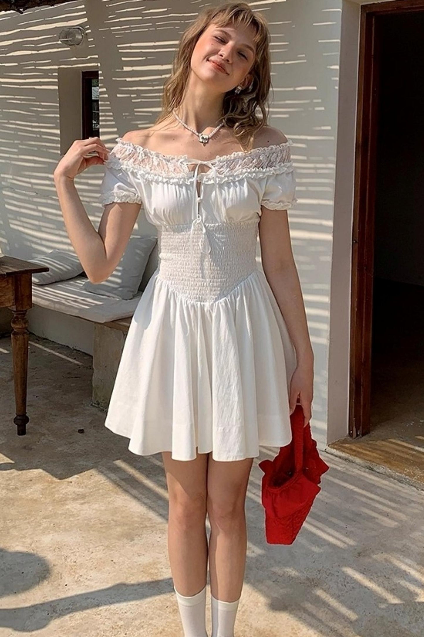 Uena Lace A-Line Dress