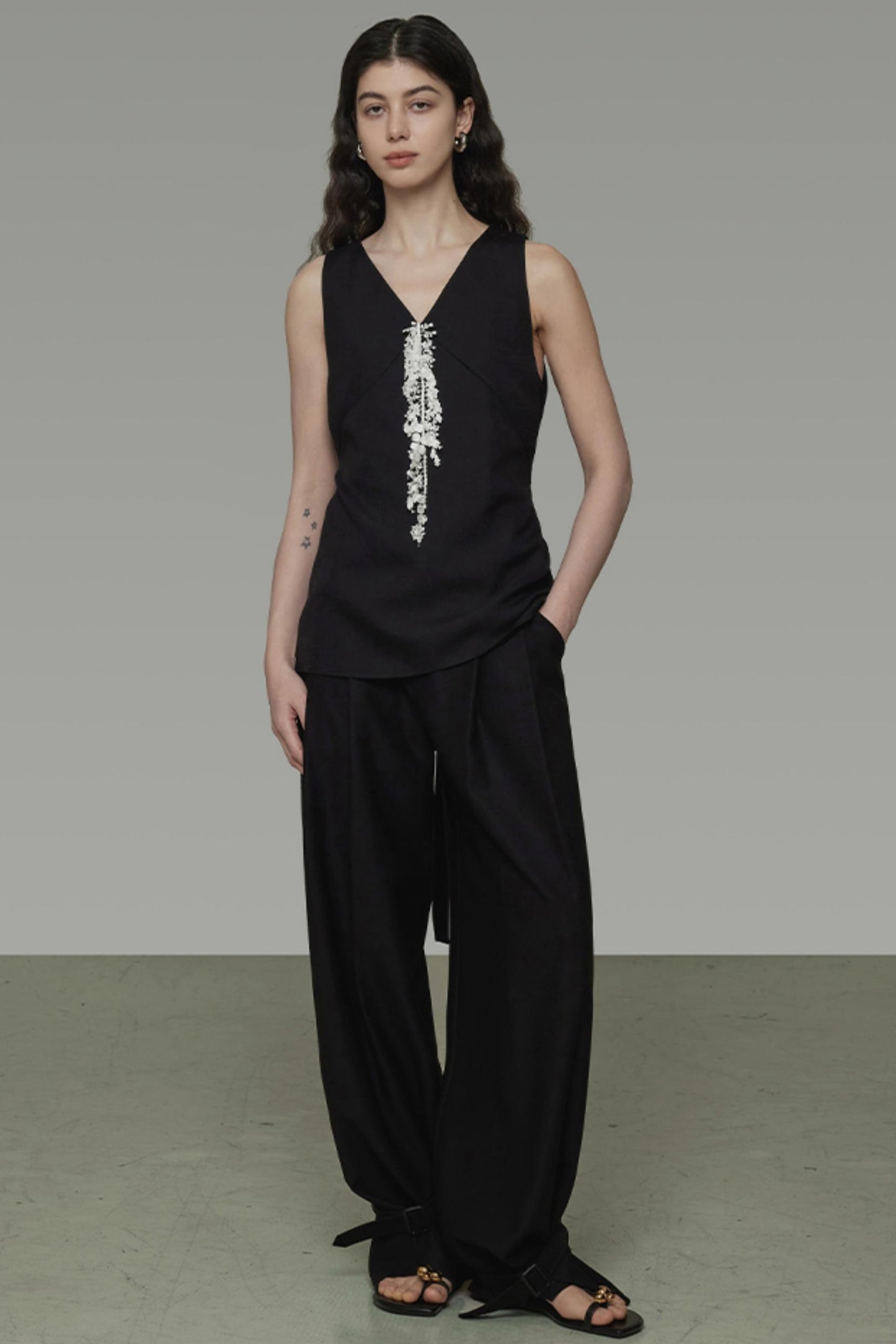 Lace Tassel Summer Vest