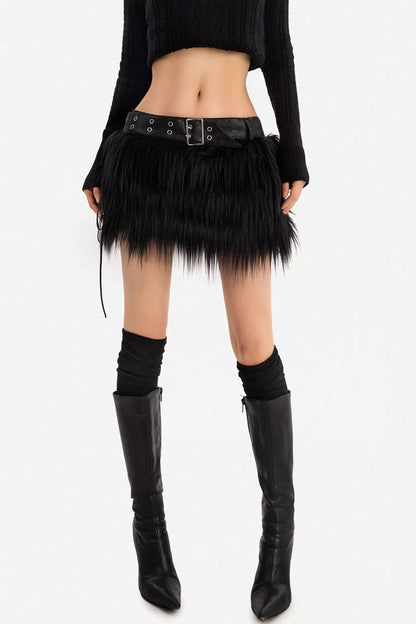 Romantic Gothic Plush Skirt