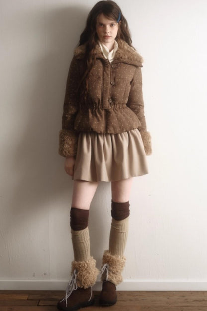 Artist-Created Retro Woolen Skirt