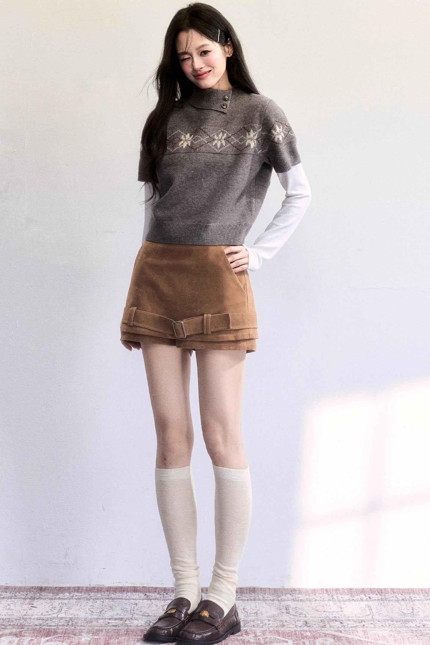 Vintage Suede Winter Skirt