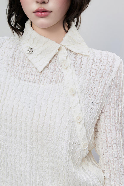 Hollow Lace Spring Halter Dress