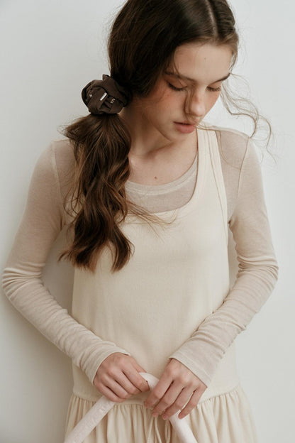 Light Tencel Wool Crew Neck T-Shirt