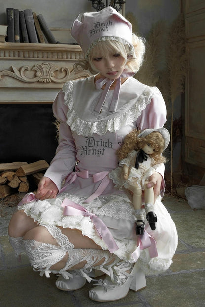 Pink Lace Swing Shirt Set-Up