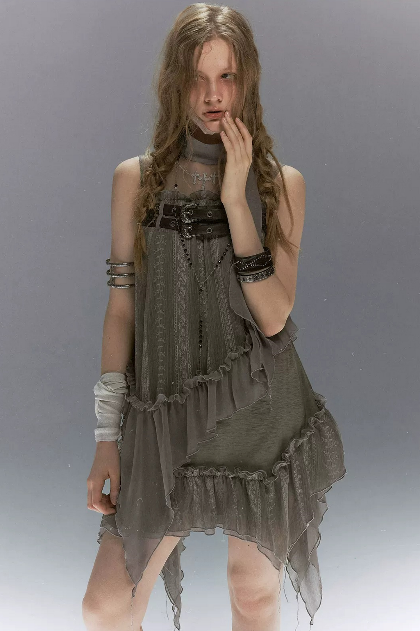 Lace Armor Embroidered Dress