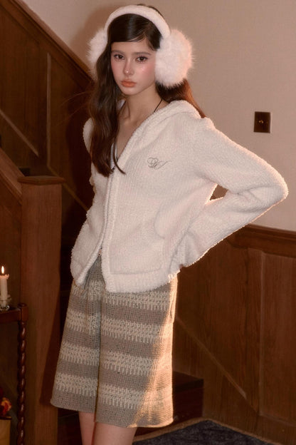 Retro Knit Winter Shorts