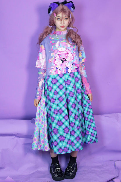 Sweet Spicy Long-Sleeved Mesh T-Shirt