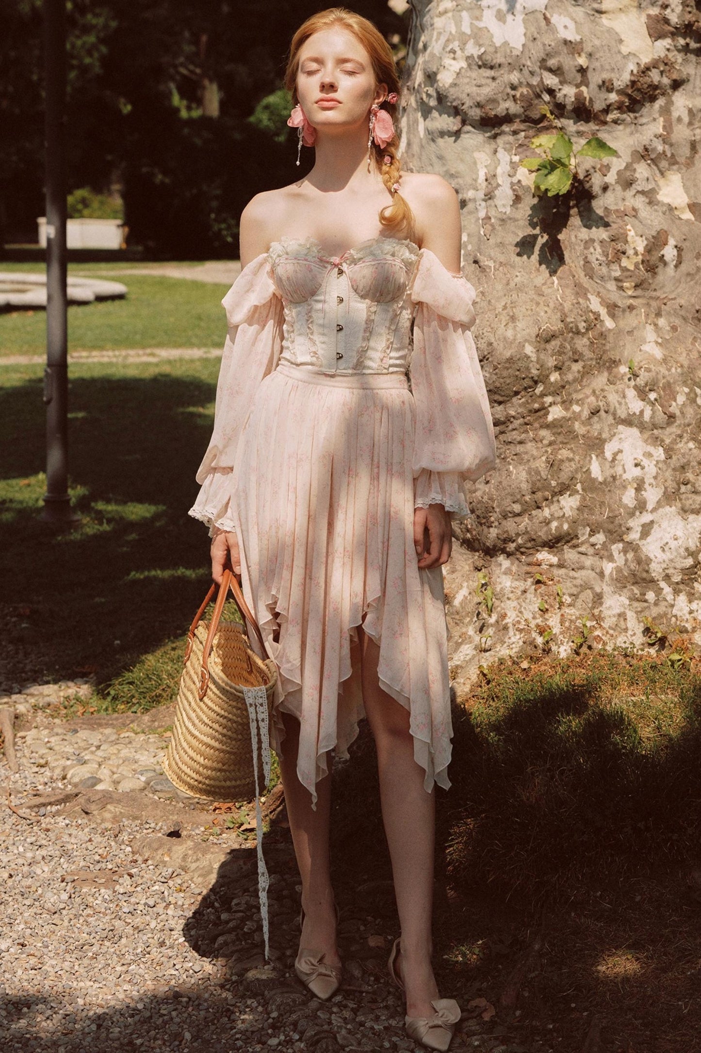 Custom Jacquard Corset Top