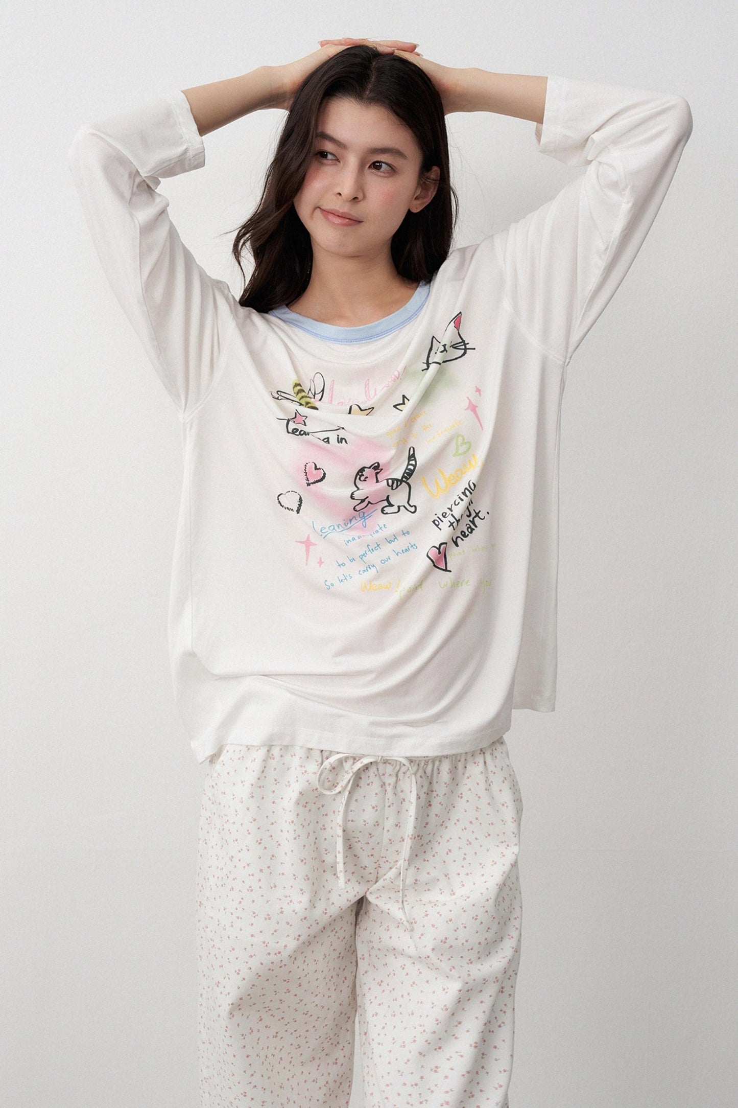 Childlike Floral Two Piece Outfit Set-Up